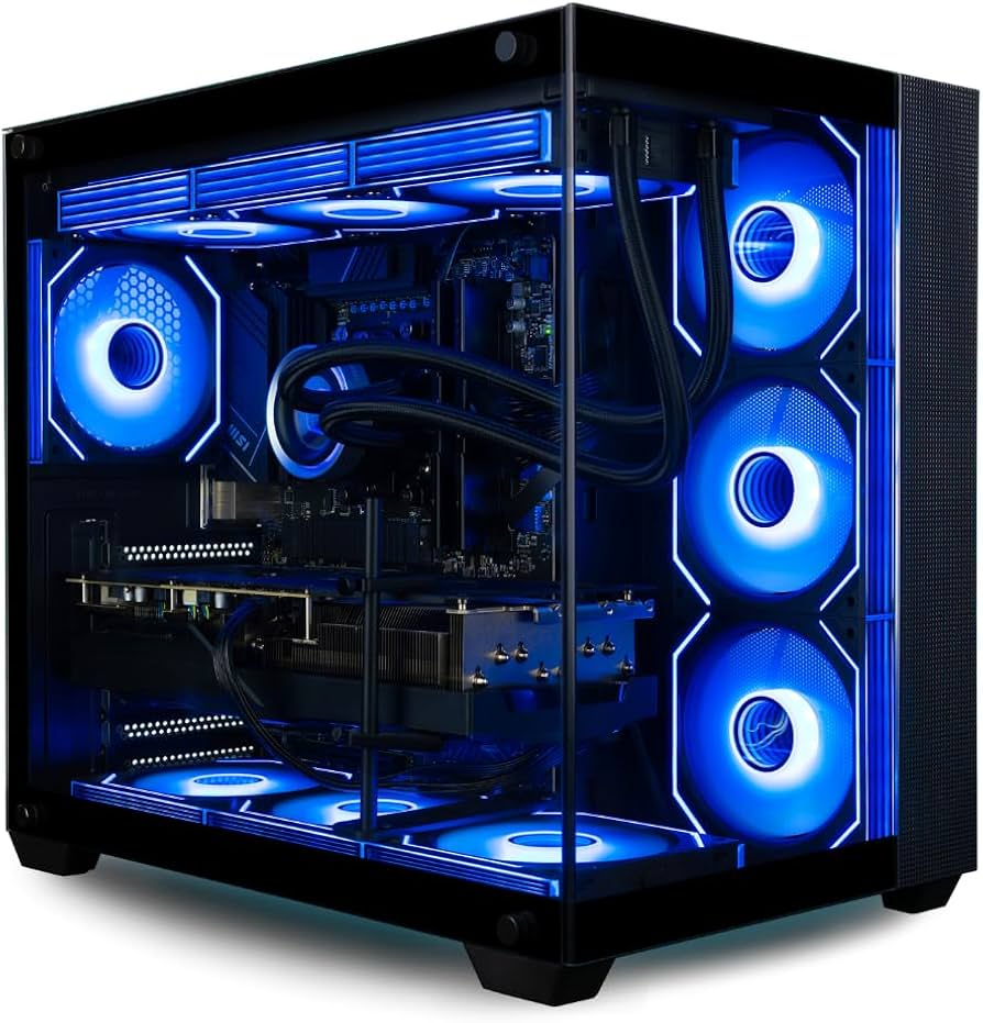 Brand new gaming PC in Qatar with AMD Ryzen 9 and NVIDIA RTX 5080 in a Lian Li O11 case