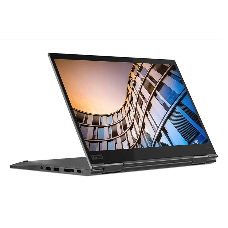 Lenovo ThinkPad X1 Yoga shown with its included stylus pen, used laptop available in Qatar